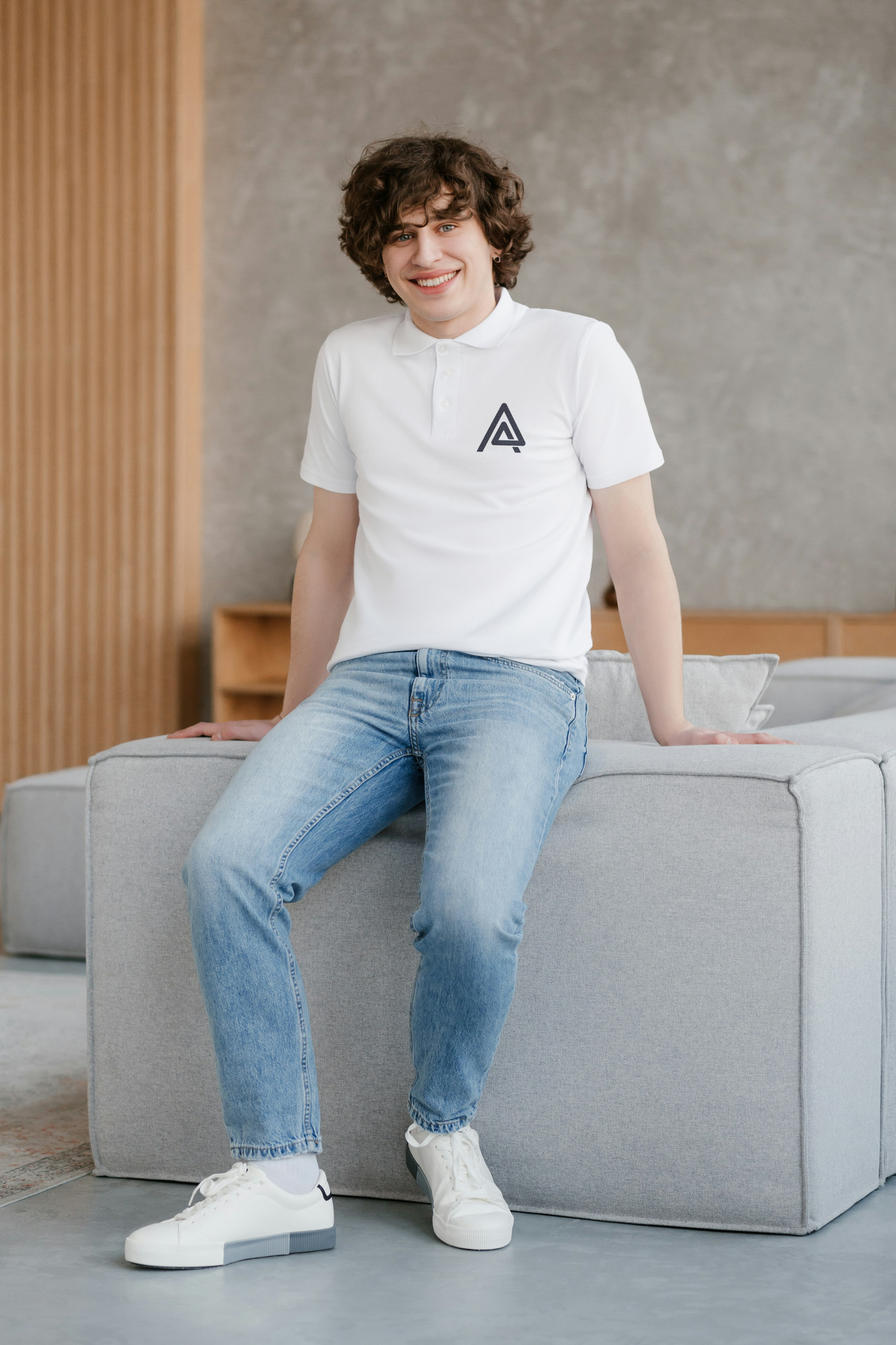 ASQR Signature Polo – Premium Embroidered Light Color Tees