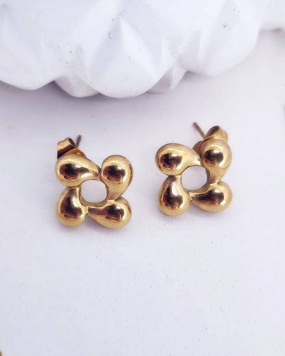 The Bubble Bloom Jewelry Set | A Playful Gold Collection