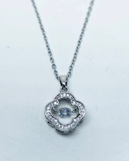 The Dancing Clover Pendant - Hypoallergenic Stainless Steel Necklace