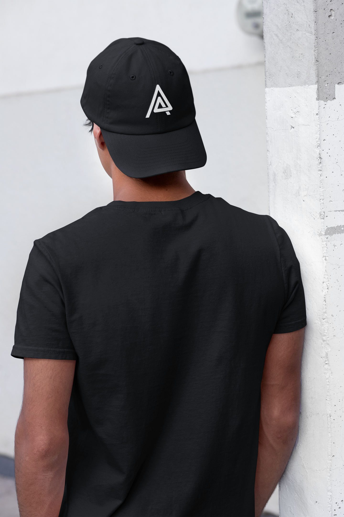 Monochrome Streetwear Graphic Tee | Men's Black Cotton "Upward // Zero Pressure" Shirt