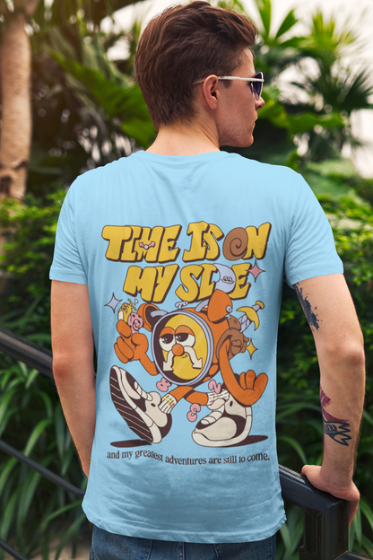 Time On My Side Graphic Tee | Powder Blue