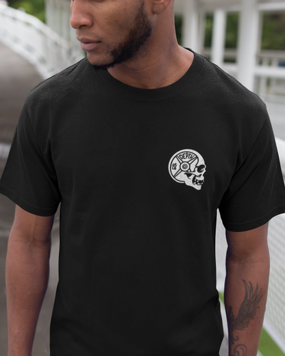 Strength Unleashed Printed Round Neck Half Sleeve Black T-shirt