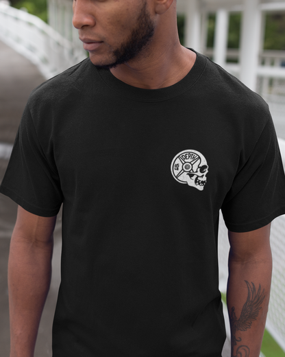 Strength Unleashed Printed Round Neck Half Sleeve Black T-shirt