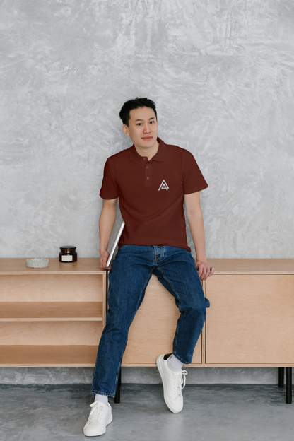 Asqr Lifestyle Polo – Deep Tones & Signature Embroidery