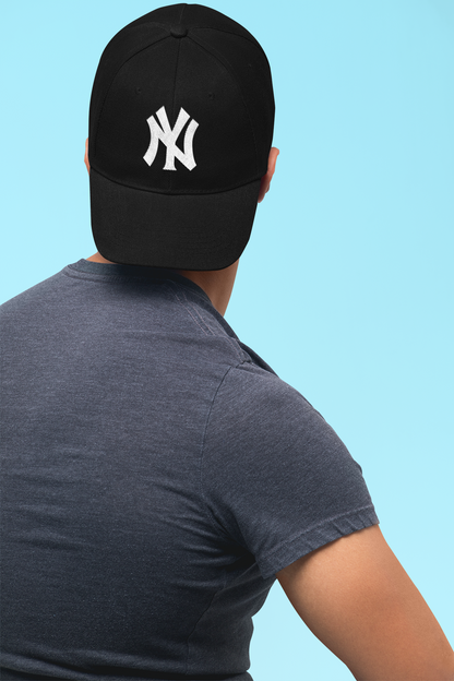 Black NY Yankees Ottoman Baseball Cap - Classic Embroidery Design
