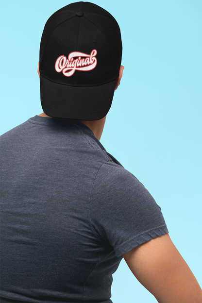 Black "Original" Ottoman Baseball Cap - Retro Style Embroidery