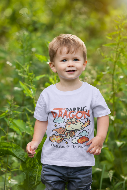 Cute Flying Dragon "Guardian" T-Shirt for Toddlers | 100% Cotton