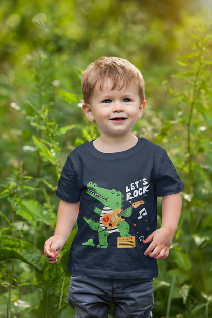 "Let's Rock" Alligator Toddler Tee – Funny 100% Cotton Kids Shirt