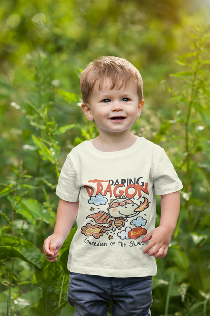 Cute Flying Dragon "Guardian" T-Shirt for Toddlers | 100% Cotton