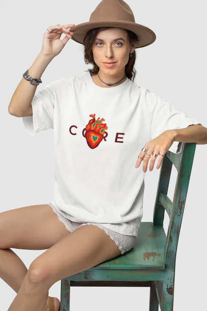 Anatomy Core Tee - Off White Unisex Oversized Tee