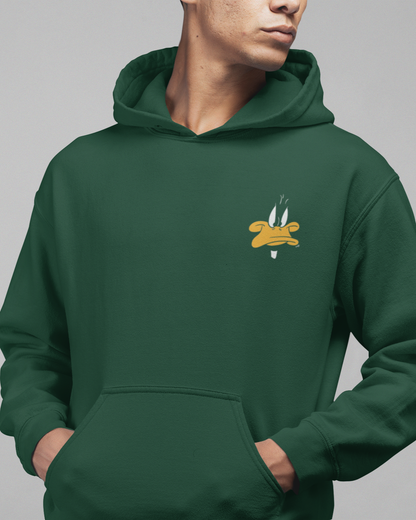Who Cares? Daffy Duck Green Hoodie