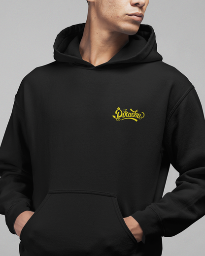 Electric Evolution: Pikachu-Inspired Black Hoodie