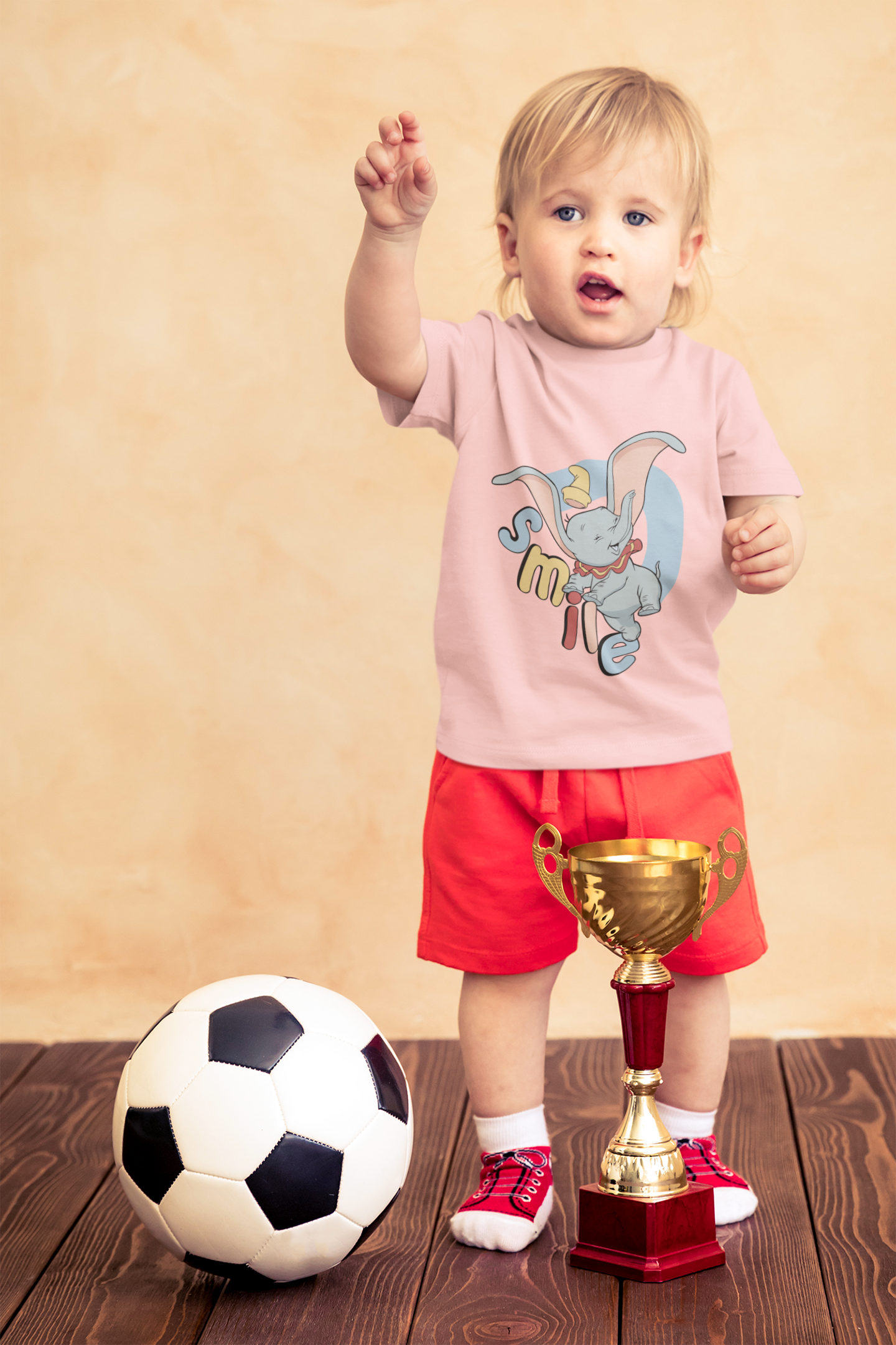 Disney Dumbo "Smile" T-Shirt for Toddlers | 100% Cotton Elephant Tee