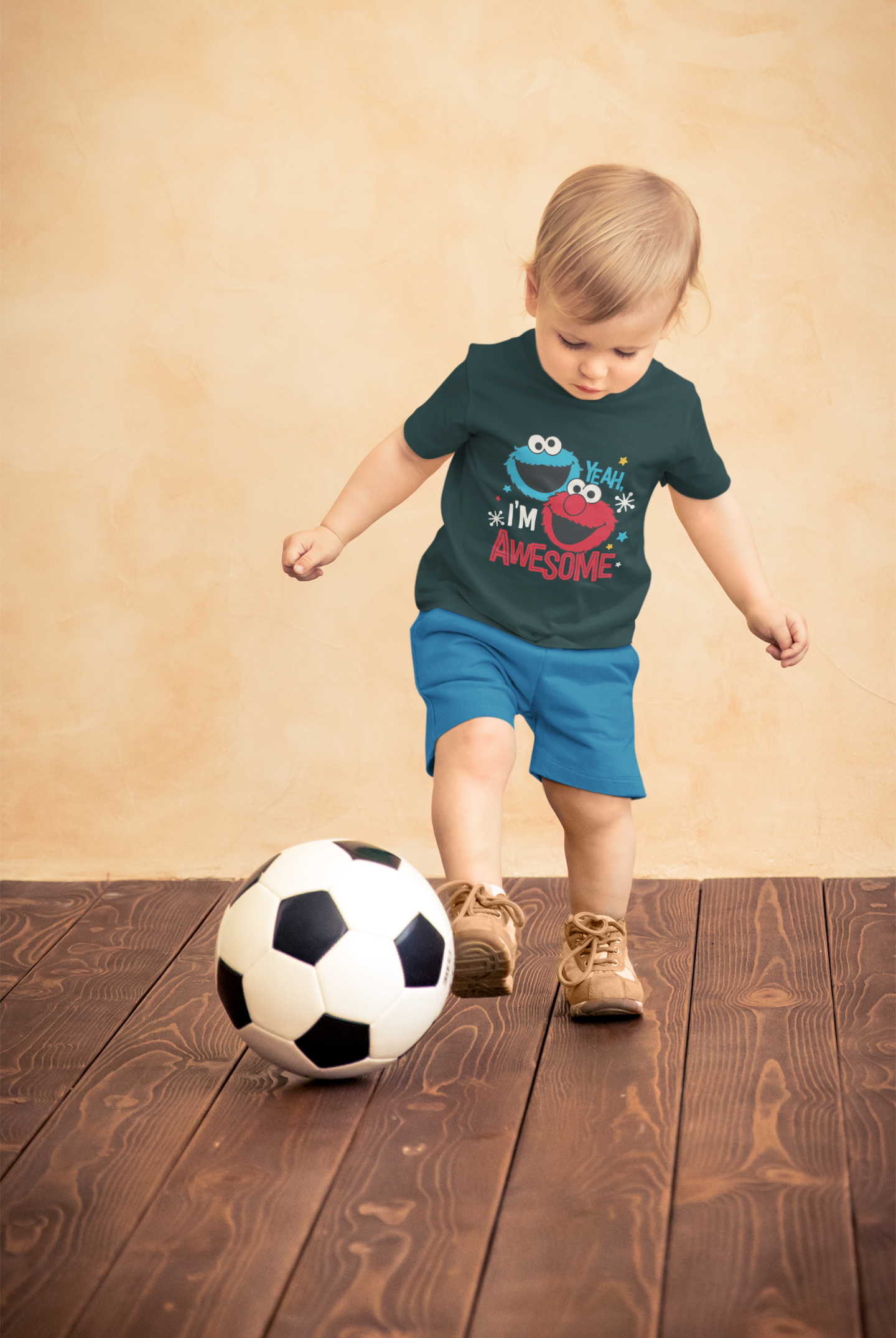 Yeah, I'm Awesome" Elmo & Cookie Monster Toddler Tee – Funny 100% Cotton Kids Shirt