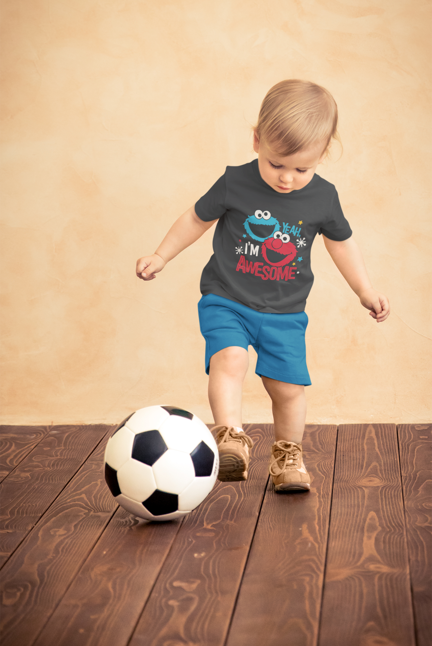 Yeah, I'm Awesome" Elmo & Cookie Monster Toddler Tee – Funny 100% Cotton Kids Shirt