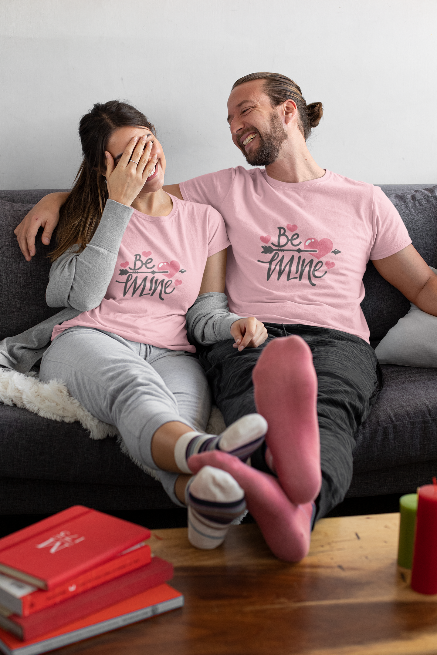 Be Mine: Classic Baby Pink Tee for Your Special Someone