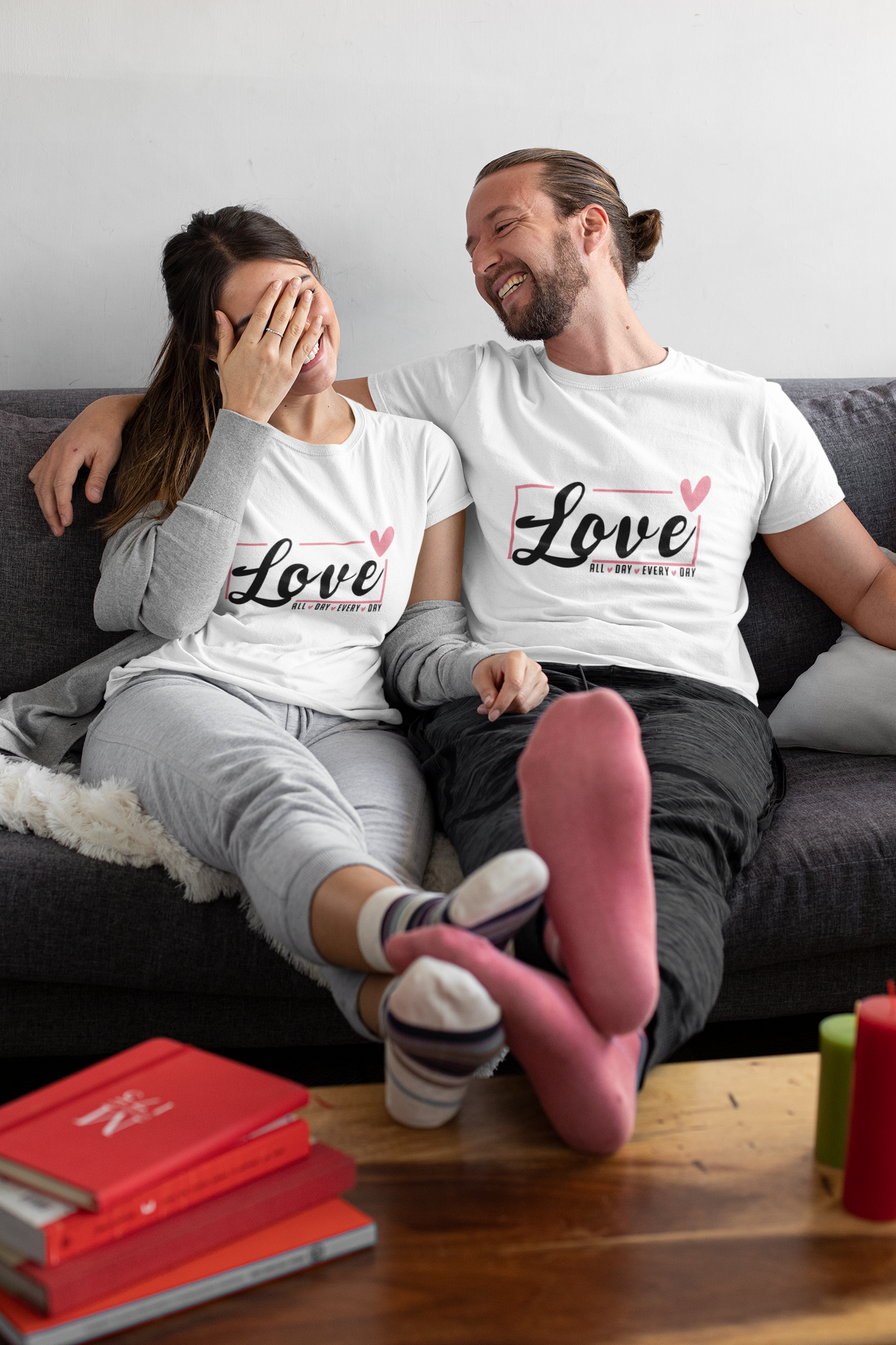 Love 24/7: Minimal White Tee for Everyday Romance