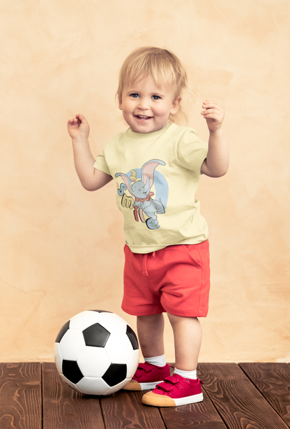 Disney Dumbo "Smile" T-Shirt for Toddlers | 100% Cotton Elephant Tee