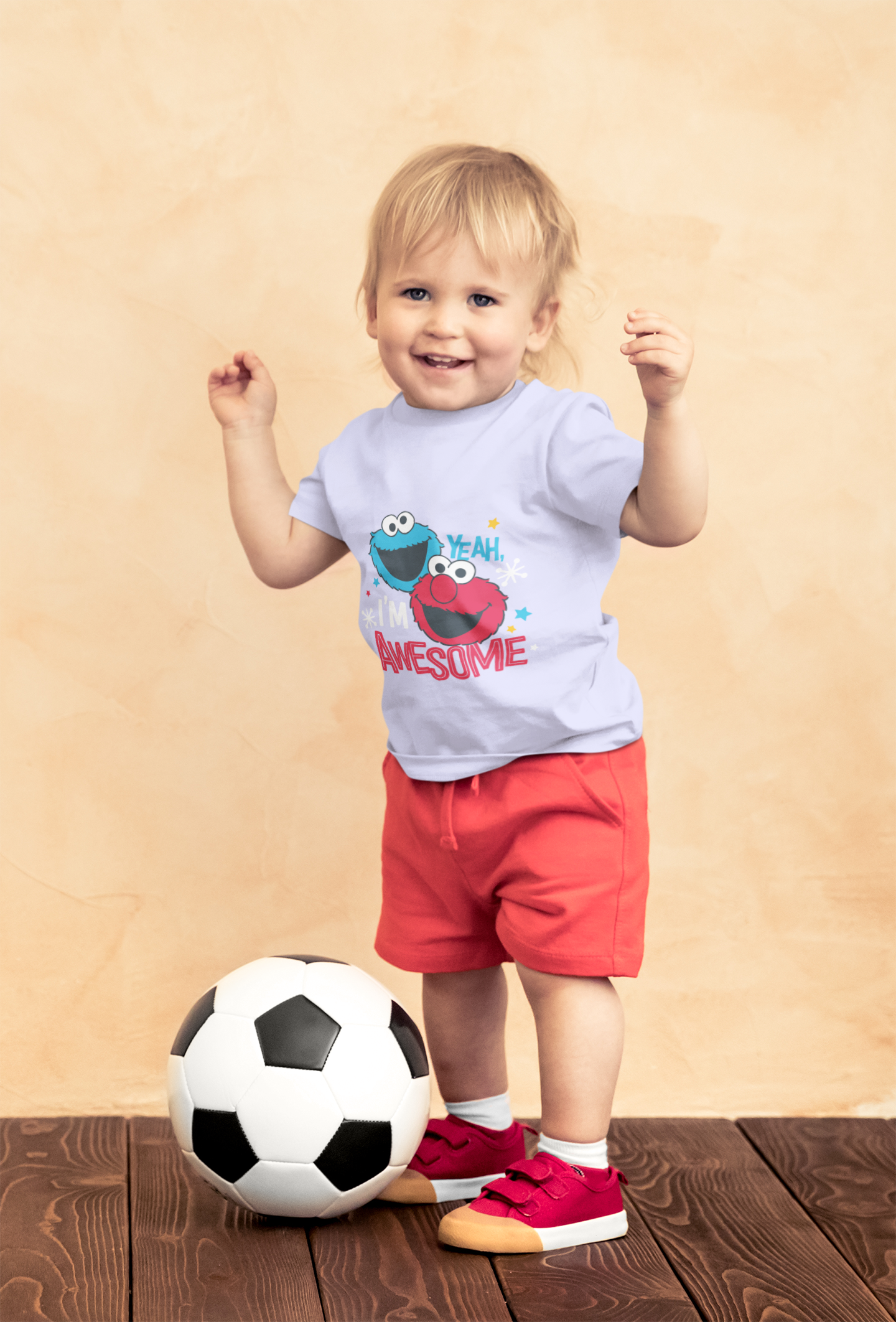 Yeah, I'm Awesome" Elmo & Cookie Monster Toddler Tee – Funny 100% Cotton Kids Shirt